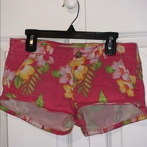 Hollister tropical habisis flower shorts